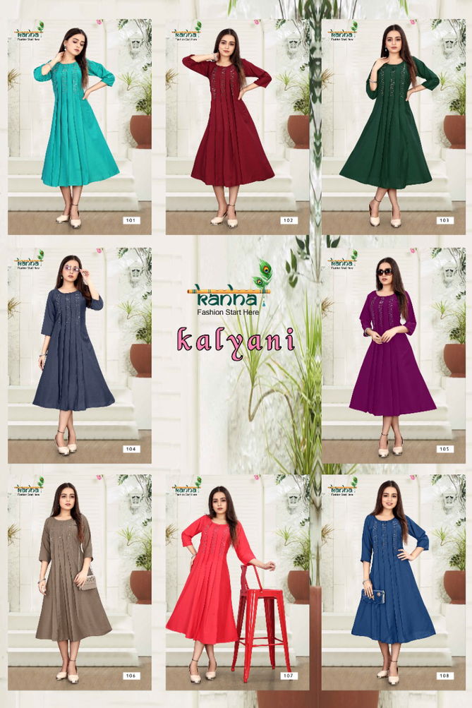 Kanha Kalyani New Designer Party Wear Heavy Chinon Designer Kurti Collection